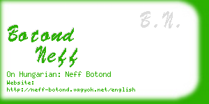 botond neff business card